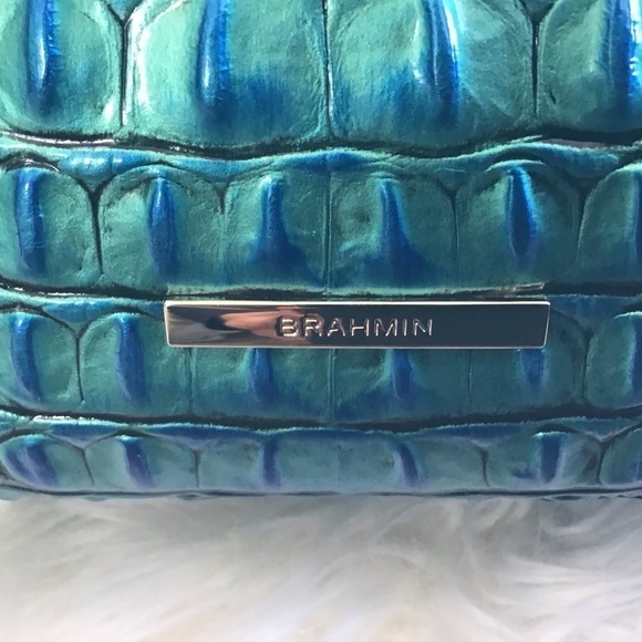 Brahmin Tia Peacock Melbourne Tote with registration card and dust bag N… - Picture 6 of 16